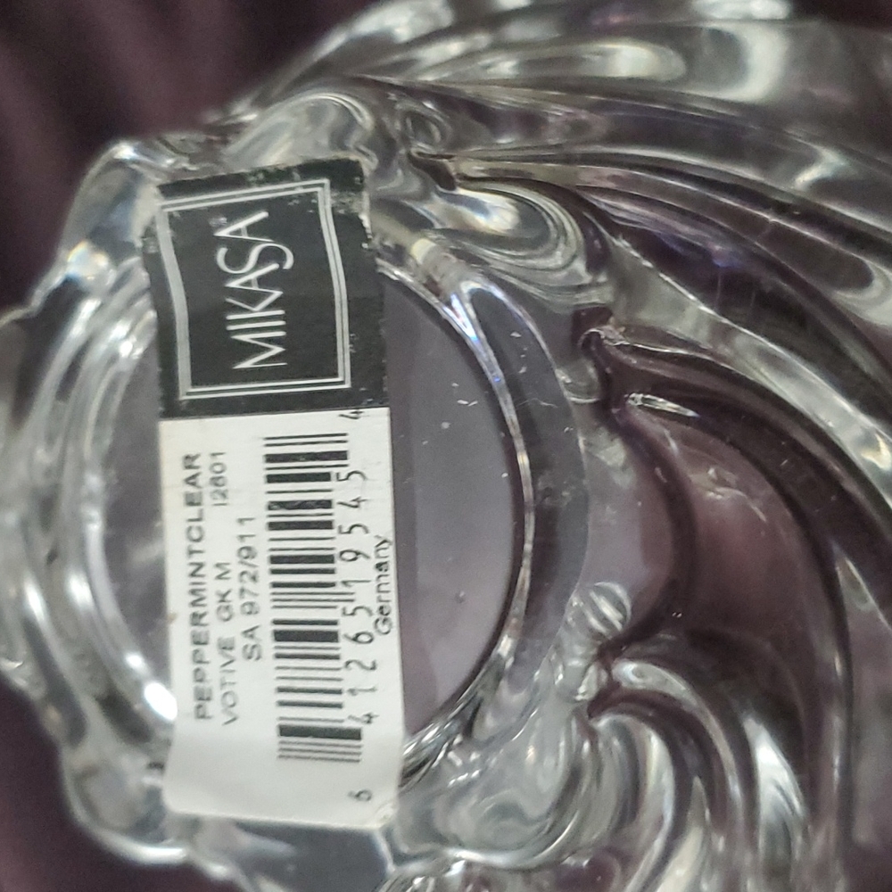 Mikasa crystal peppermint clear